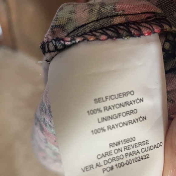 Rewind long floral print dress w criss cross in back boho XS XXL jr - Picture 17 of 17